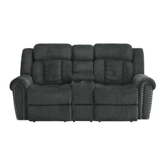 Nutmeg - Double Reclining Loveseat With Center Console