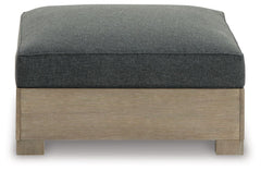 Citrine Park - Ottoman With Cushion - Brown