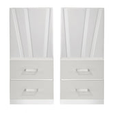 Europa - Nightstand Panels (Set of 2) - White