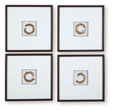 Dallbourne - Wall Art Set (Set of 4) - White / Gold Finish