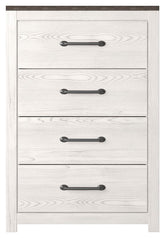 Gerridan - Four Drawer Chest - White / Gray