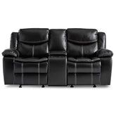 Bastrop - Double Glider Reclining Loveseat With Center Console
