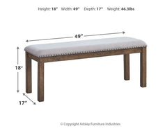 Moriville - Upholstered Bench - Beige