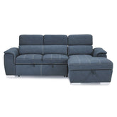 Ferriday - 2 Piece Sectional With Adjustable Headrests, Pull-Out Bed And Right Chaise With Hidden Storage