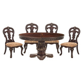Deryn Park - 5 Piece Set (Round Table & 4 Side Chairs) - Cherry