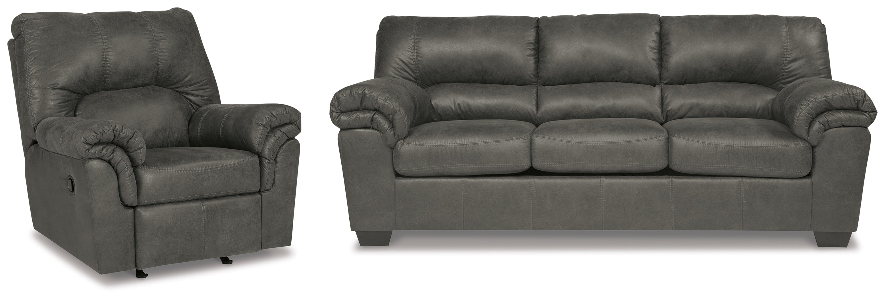 Furniture City Laplace - Ashley Furniture - Bladen Sofa and Recliner - Sofa and Recliner - 12021U4