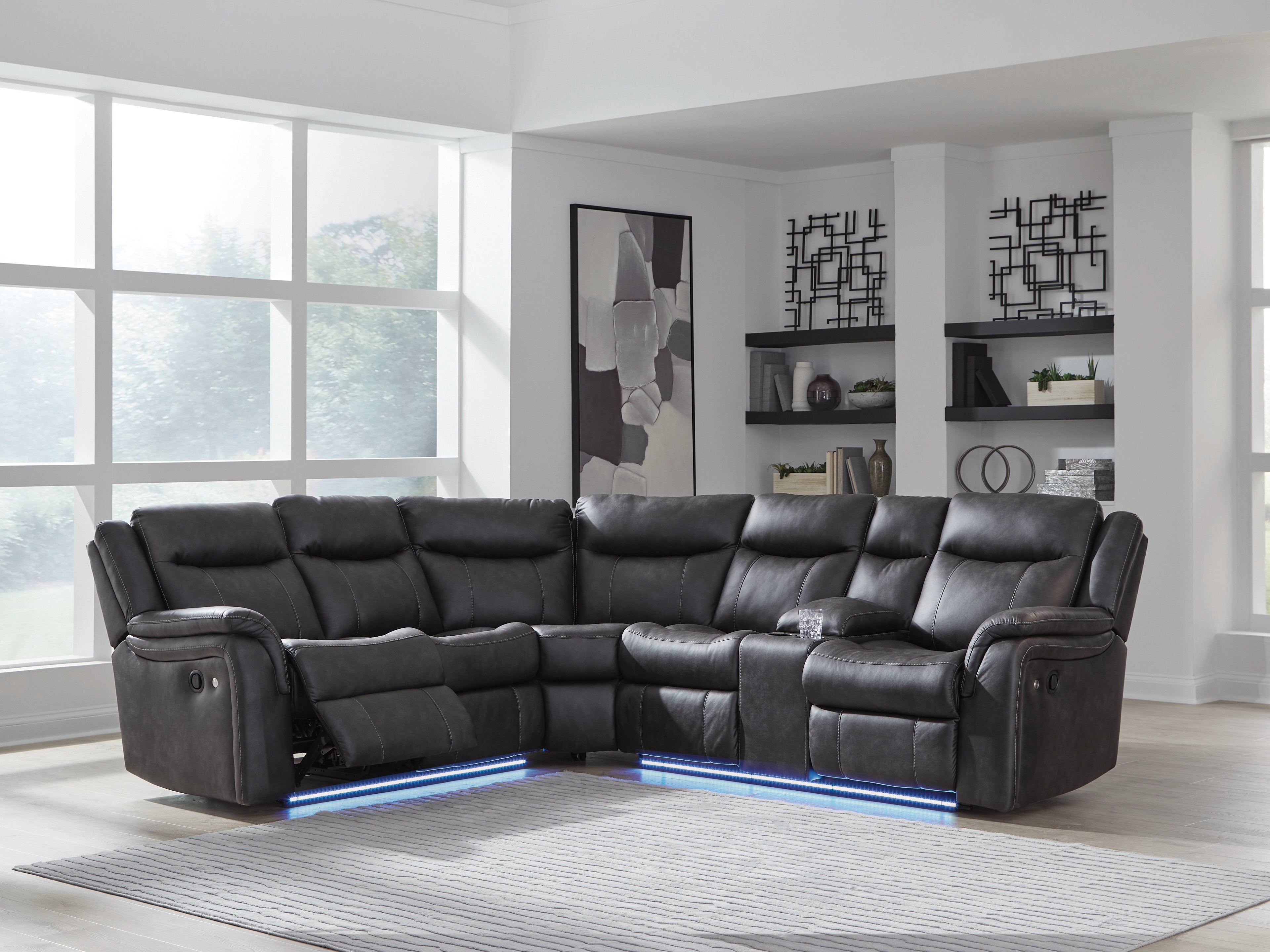 Furniture City Laplace - Ashley Furniture - Sultan Meadow 2-Piece Reclining Sectional - 2-Piece Reclining Sectional - PC13001S1
