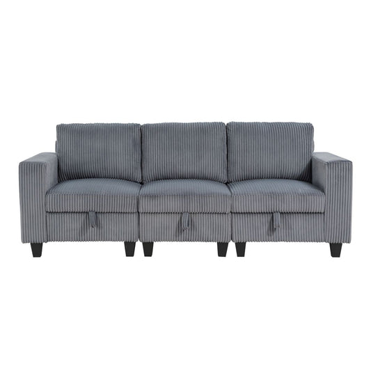 Walterboro - Sofa With Storage, Storage Pouches And Charging Ports