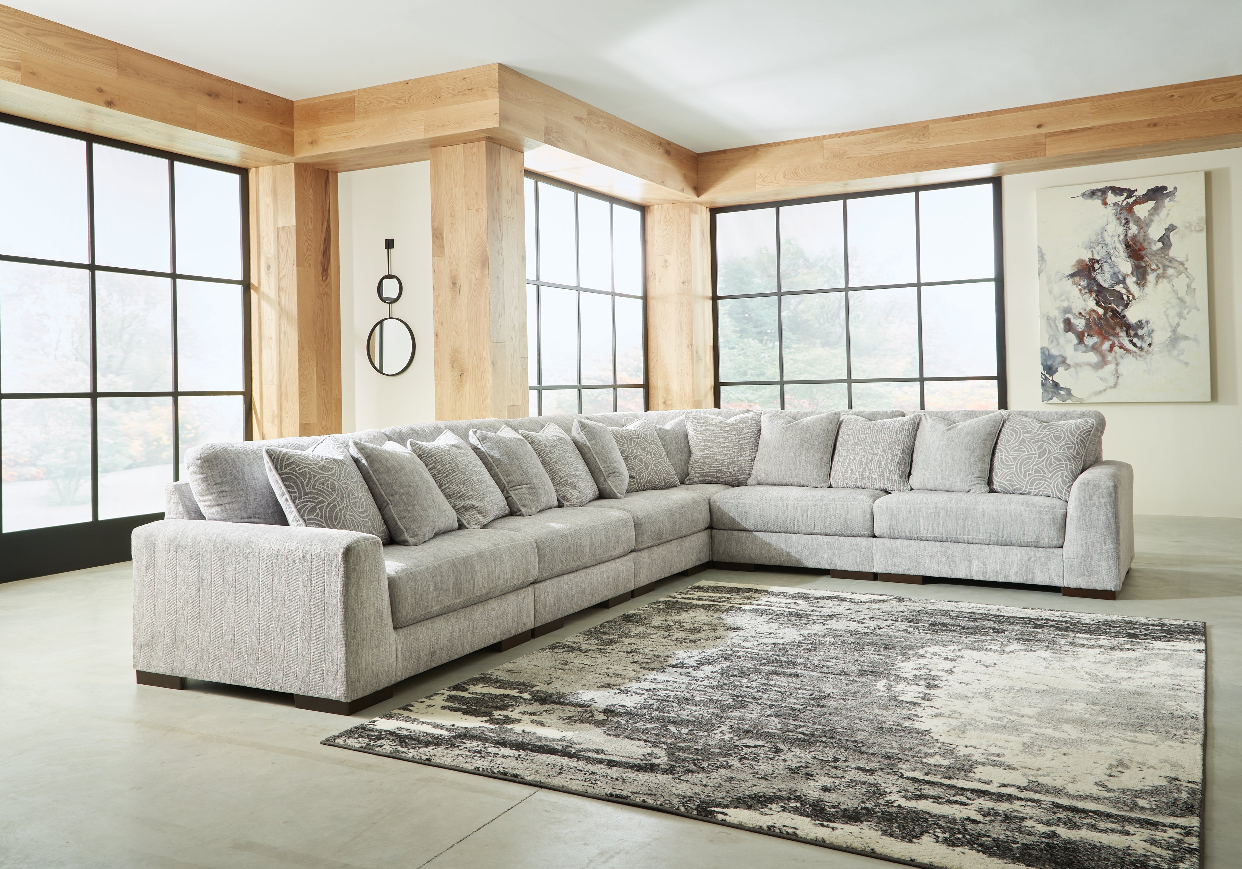 Furniture City Laplace - Ashley Furniture - Regent Park 6-Piece Sectional - RAF 6-Piece Sectional - 14404S7
