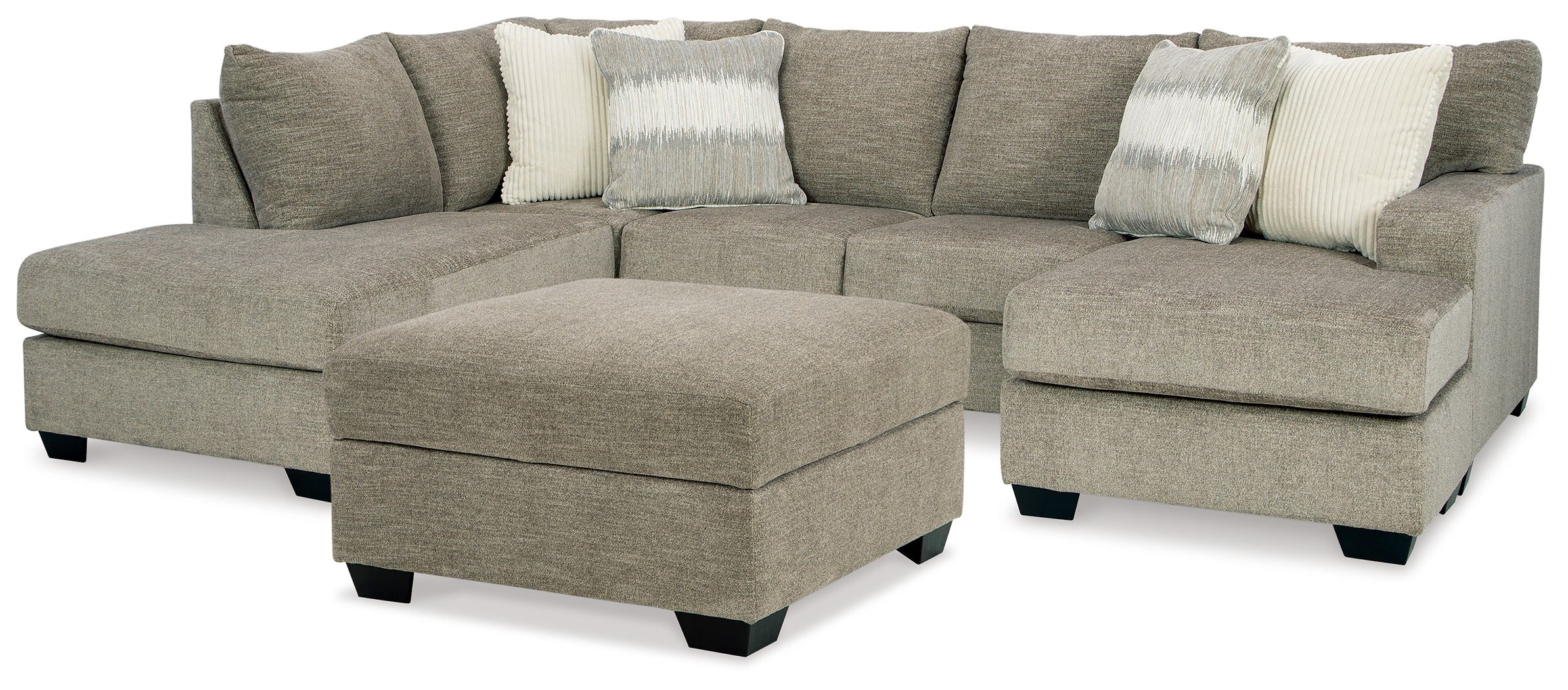 Furniture City Laplace - Ashley Furniture - Creswell 2-Piece Sectional with Chaise and Ottoman - 2-Piece Sectional with Chaise and Ottoman - 15305U2