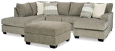 Furniture City Laplace - Ashley Furniture - Creswell 2-Piece Sectional with Chaise and Ottoman - 2-Piece Sectional with Chaise and Ottoman - 15305U2