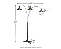 Sheriel - Metal Arc Lamp - Black