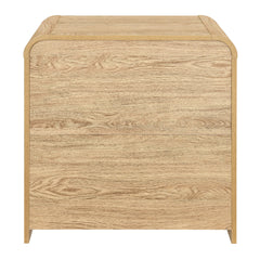 Mara - Two Drawer End Table / Bedside Table - Natural