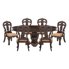 Deryn Park -7 Piece Dining Room Set (Dining Table, 2 Arm Chairs And 4 Side Chairs) - Cherry