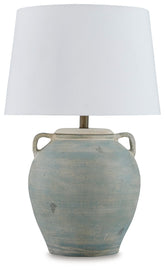 Shawburg - Terracotta Table Lamp - Antique Green