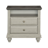 Mossbrook - Nightstand - Gray / Brown