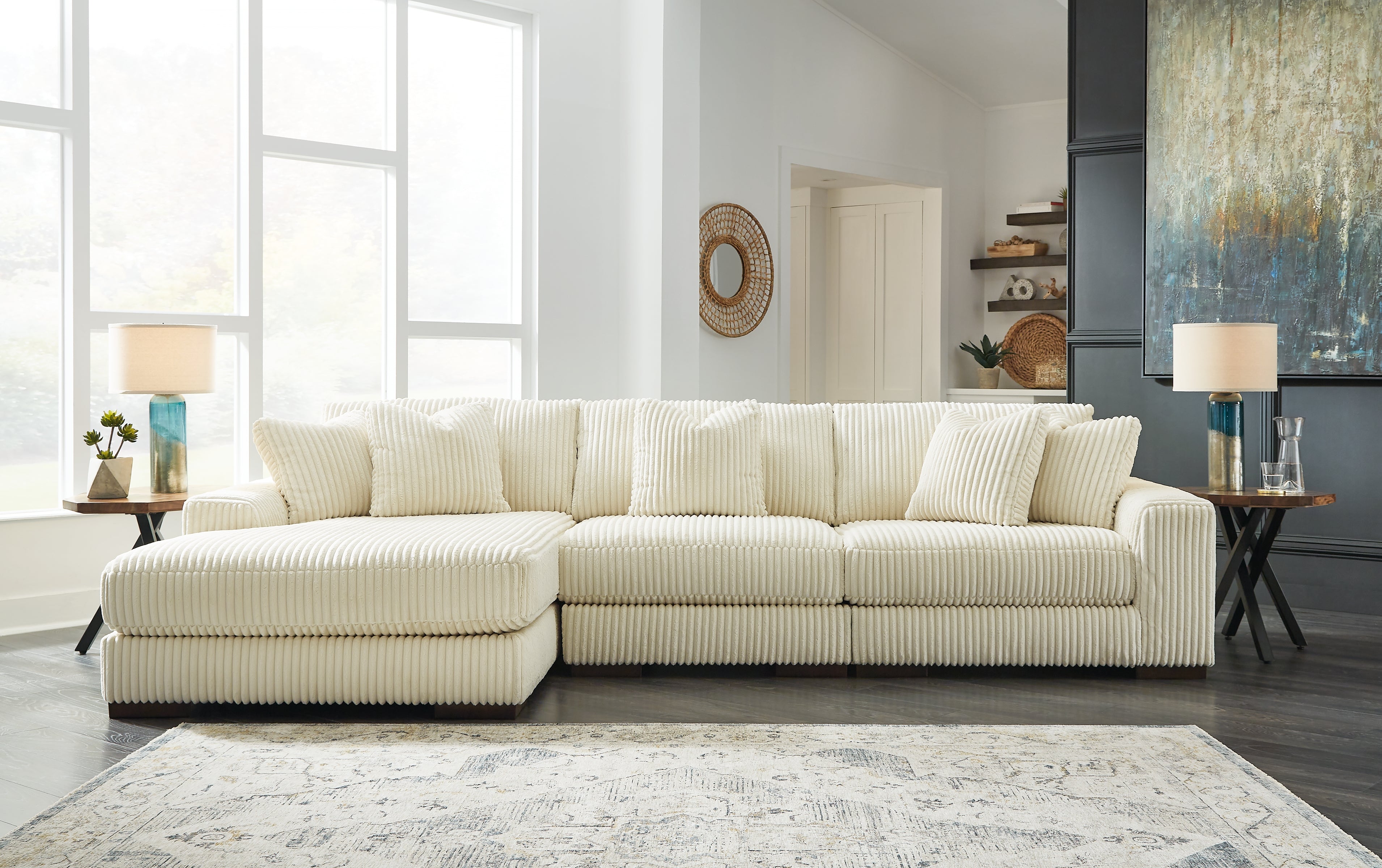 Furniture City Laplace - Ashley Furniture - Lindyn 3-Piece Sectional with Chaise - RAF 3-Piece Sectional with Chaise - 21104S13