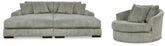 Furniture City Laplace - Ashley Furniture - Lindyn Super Chaise with Oversized Swivel Chair - Super Chaise with Oversized Swivel Chair - 21105U5