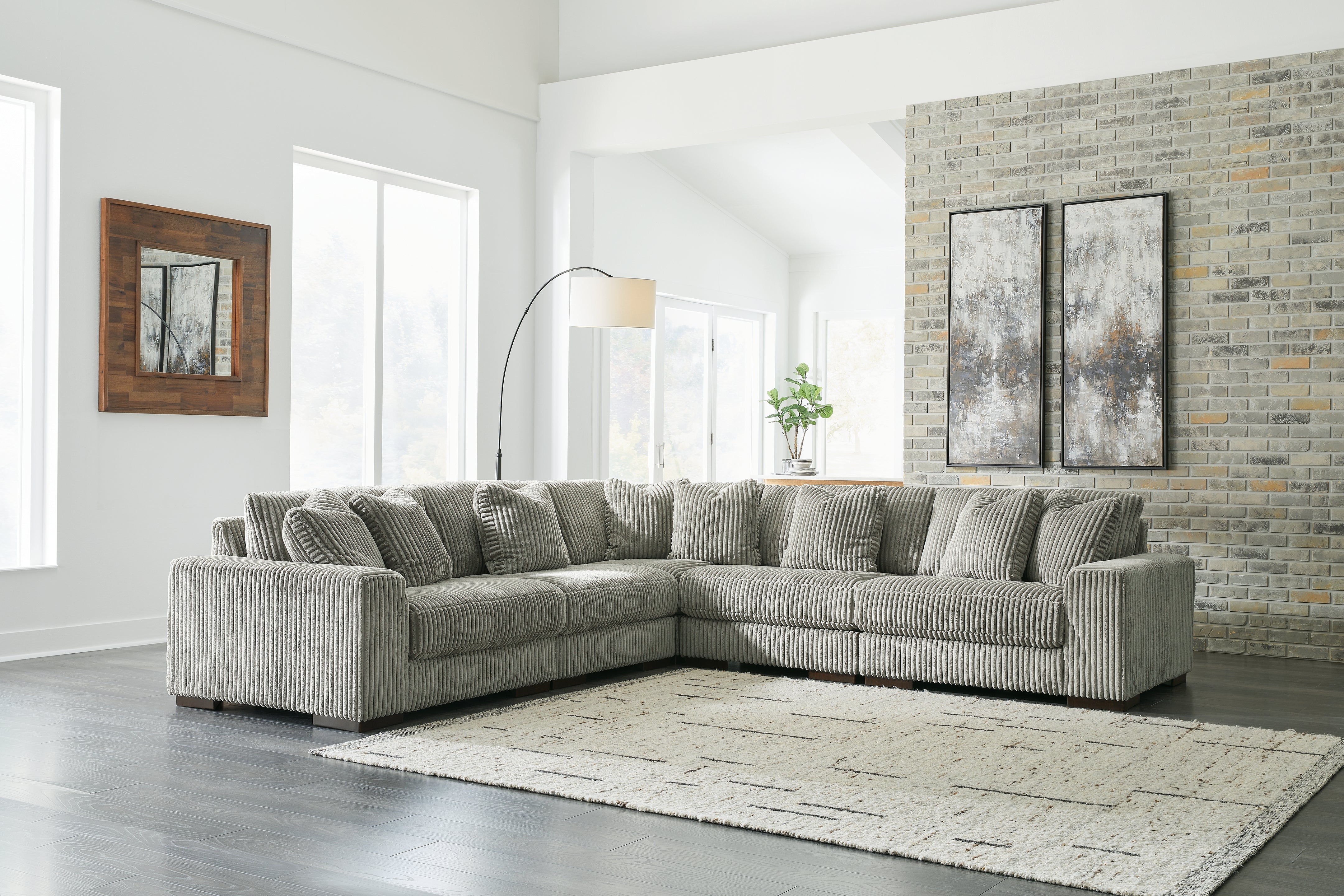 Furniture City Laplace - Ashley Furniture - Lindyn 5-Piece Sectional - RAF 5-Piece Sectional - 21105S5