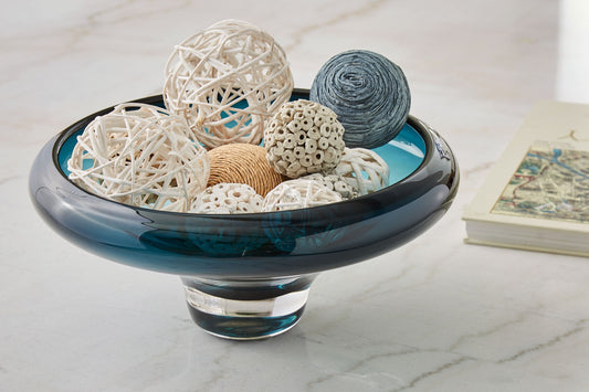 Vallborough - Bowl - Teal Blue