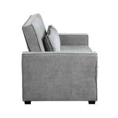 Alta - Convertible Studio Sofa With Pull-Out Bed - Gray