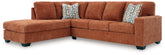 Furniture City Laplace - Ashley Furniture - Aviemore 2-Piece Sectional with Chaise - RAF 2-Piece Sectional with Chaise / Ink - 24303S1