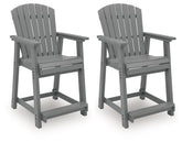 Sanctuary Beach - Barstool (Set of 2) - Dark Gray