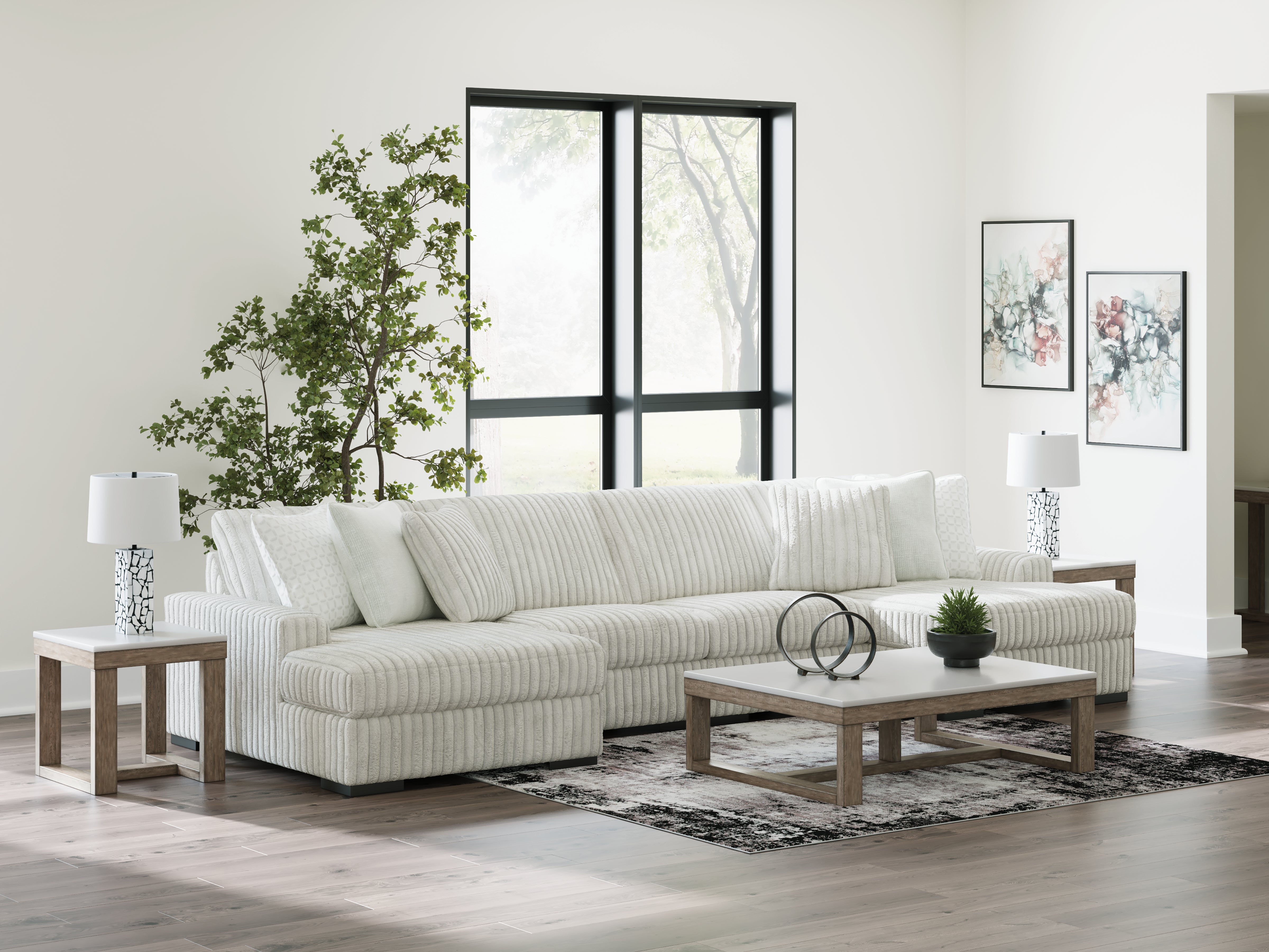 Furniture City Laplace - Ashley Furniture - Stupendous 4-Piece Sectional with Double Chaise - RAF 4-Piece Sectional with Double Chaise - 25903S5