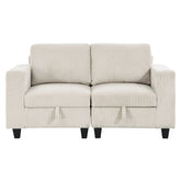 Walterboro - Loveseat With Storage, Storage Pouches And Charging Ports