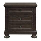 Begonia - Nightstand With Hidden Drawer - Brown