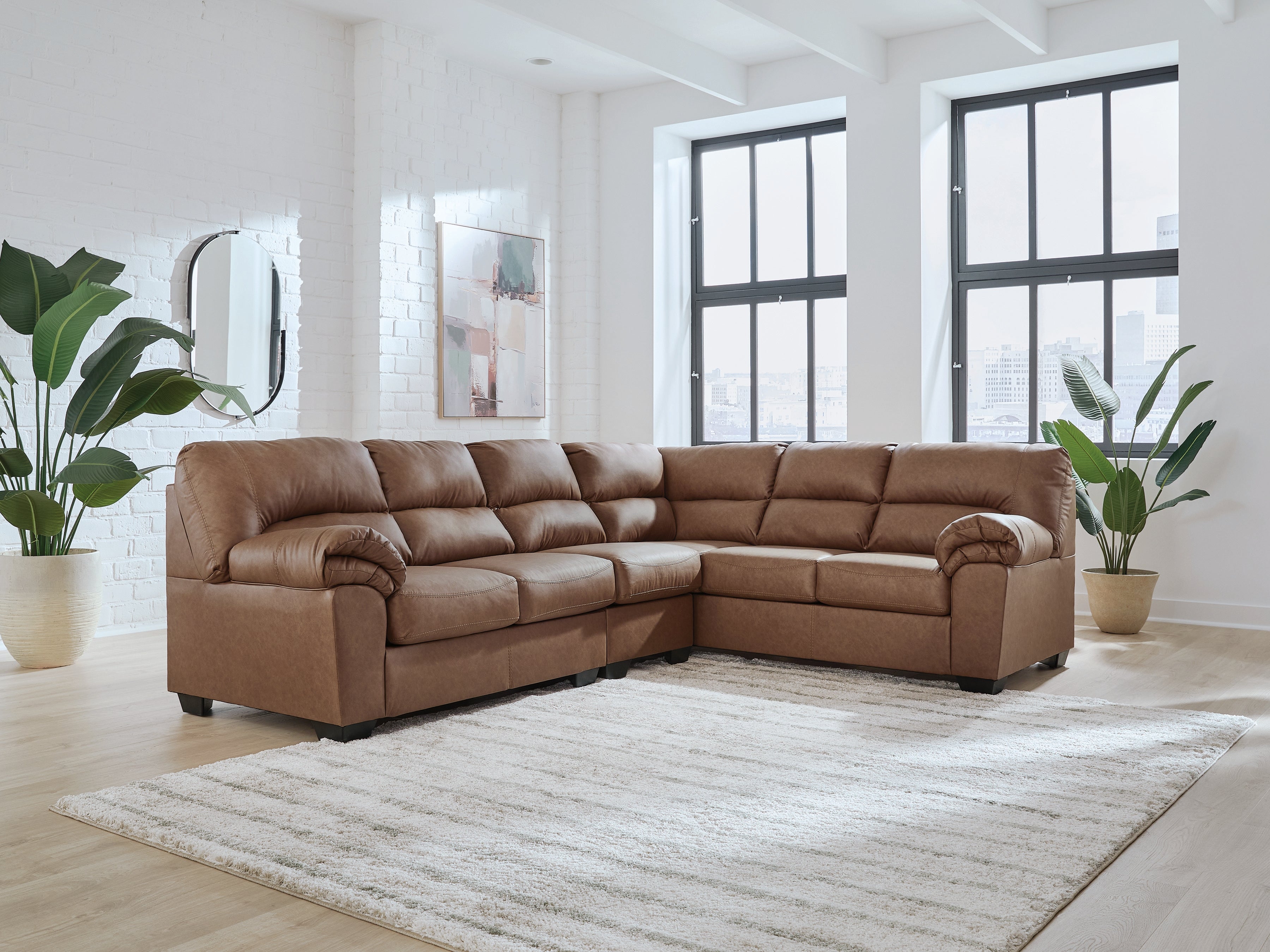 Furniture City Laplace - Ashley Furniture - WillowBend 3-Piece Sectional - RAF 3-Piece Sectional - PC27704S3