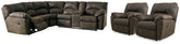 Furniture City Laplace - Ashley Furniture - Tambo 2-Piece Reclining Sectional and 2 Recliners - 2-Piece Reclining Sectional and 2 Recliners - 27802U1