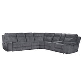 Teddy - 3 Piece Power Sectional - Gray