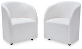 Rowanbeck - Dining Upholstered Arm Chair (Set of 2) - Ivory