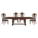 Bergen - 5 Piece Dining Room Set (Table & 4 Side Chairs) - Oak