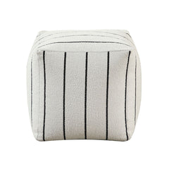 Easley - Pewter Pouf - Multicolor