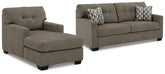 Furniture City Laplace - Ashley Furniture - Mahoney Full Sofa Sleeper and Chaise - Full Sofa Sleeper and Chaise - 31005U3