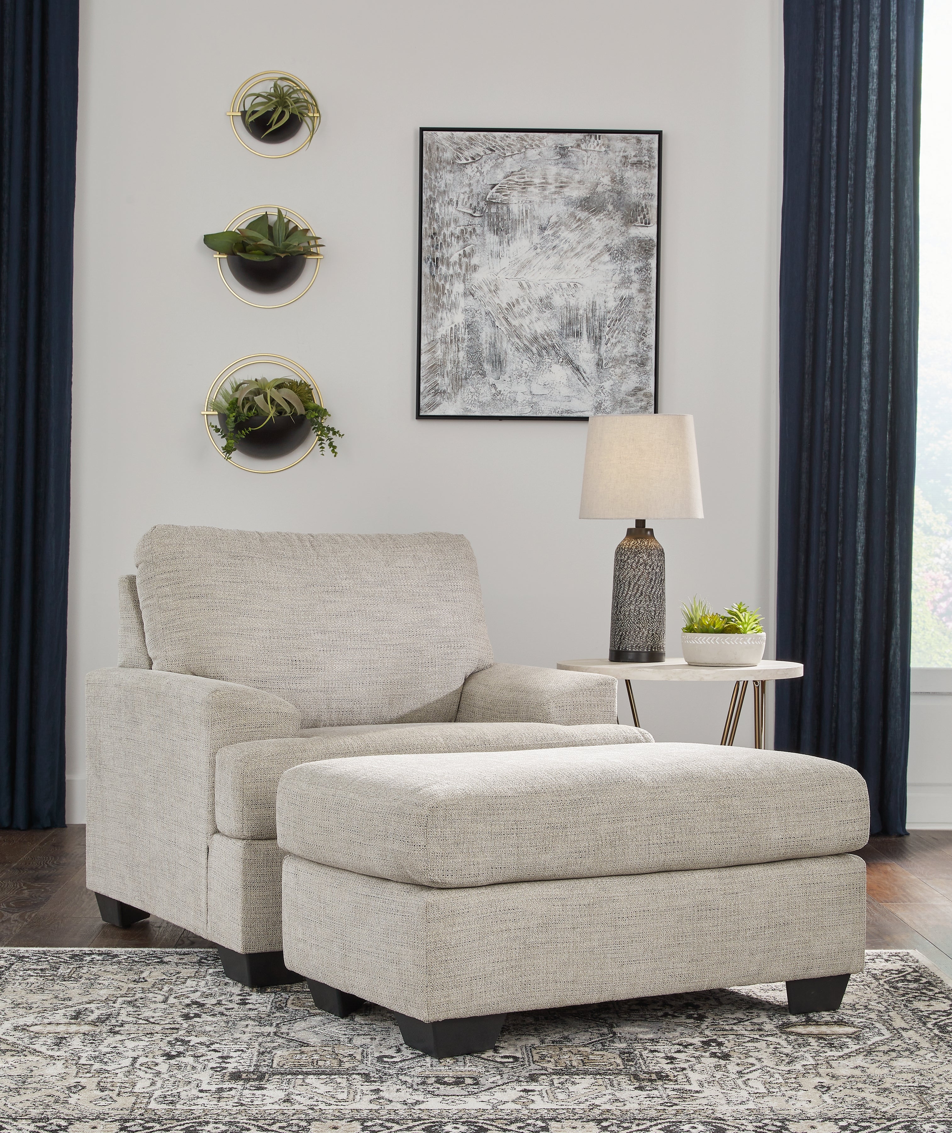 Furniture City Laplace - Ashley Furniture - Vayda Chair and Ottoman - Chair and Ottoman - 33104U2