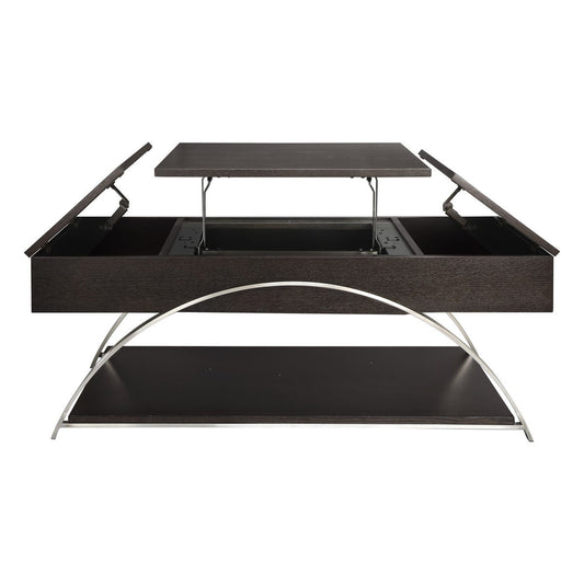 Tioga - Lift Top Cocktail Table - Brown
