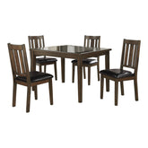 Mosely - 5 Piece Pack Dinette Set - Cherry / Black