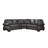 Wareham - 3 Piece Sectional - Dark Brown
