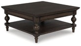 Veramond - Square Cocktail Table - Dark Brown