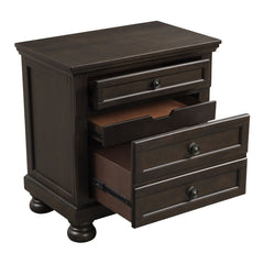 Begonia - Nightstand With Hidden Drawer - Brown