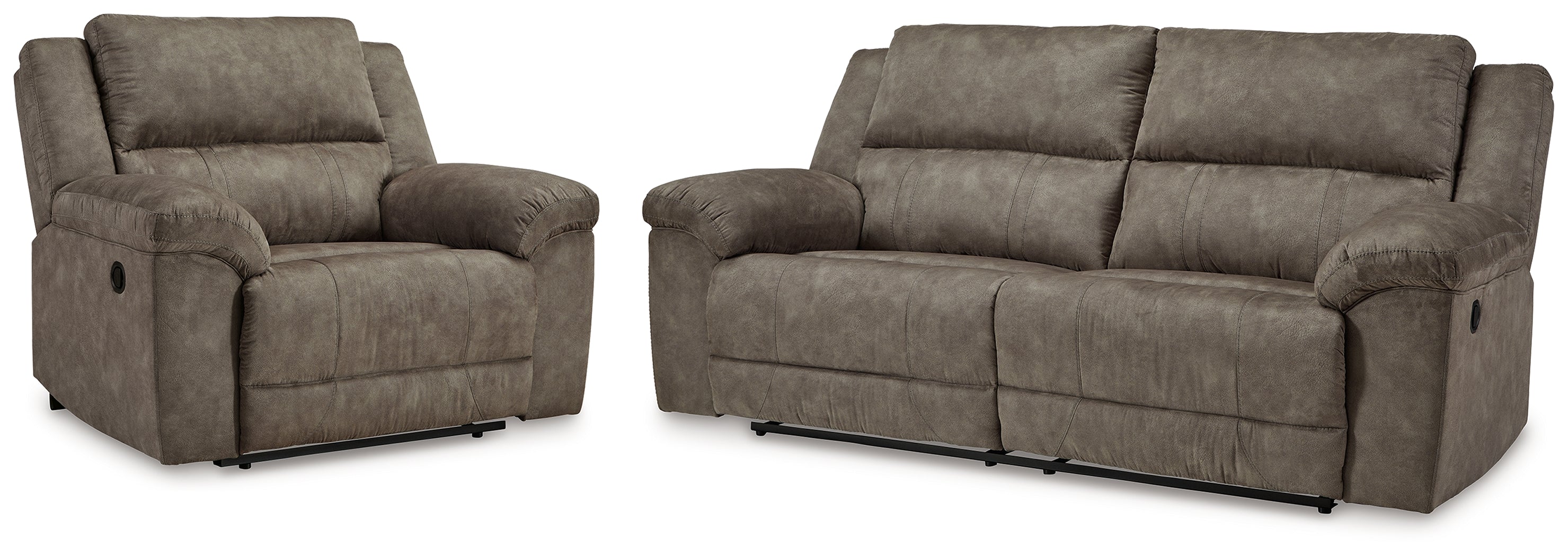 Furniture City Laplace - Ashley Furniture - Laresview Reclining Sofa and Oversized Recliner - Reclining Sofa and Oversized Recliner - 37203U3