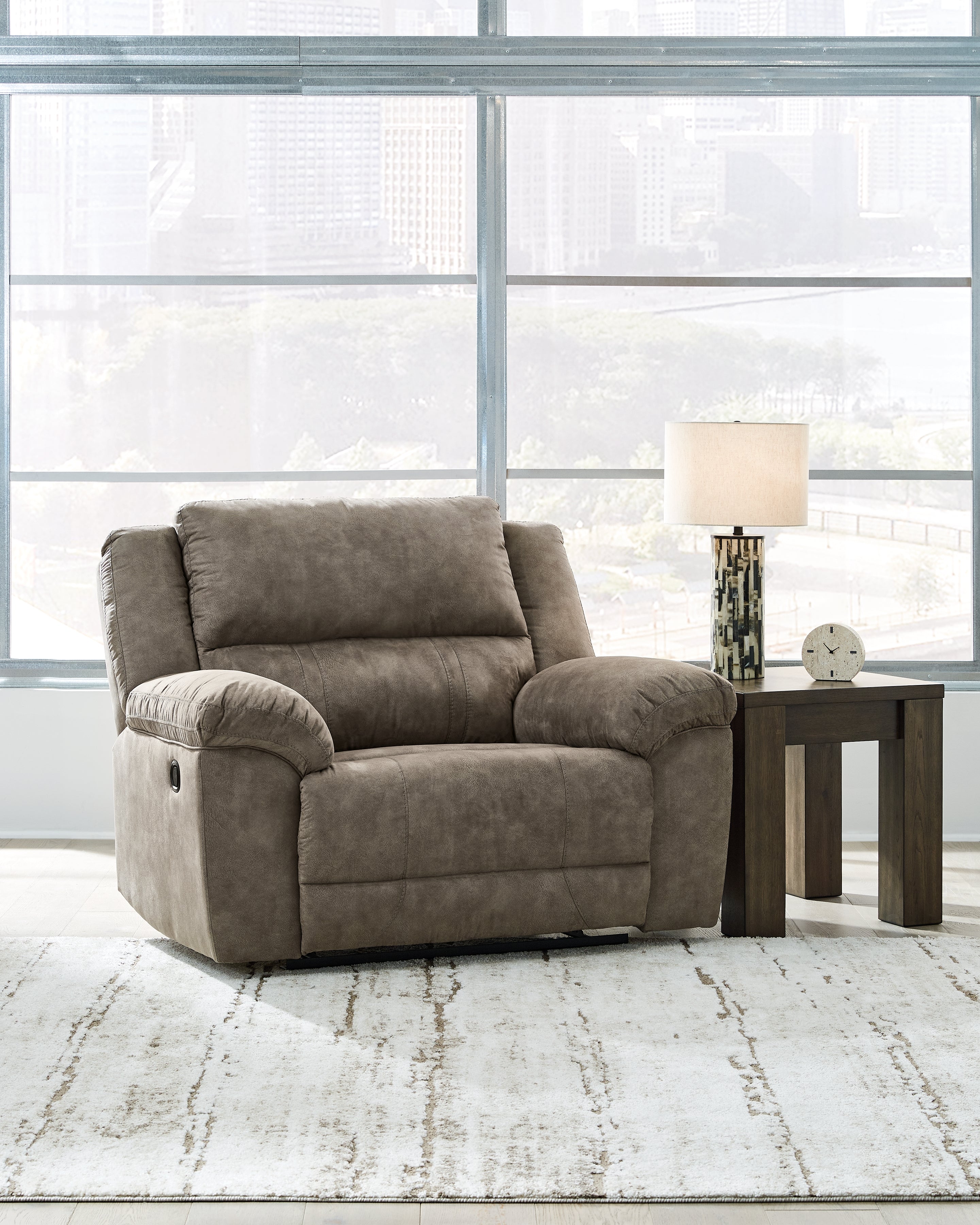 Furniture City Laplace - Ashley Furniture - Laresview Oversized Recliner - Zero Wall Wide Seat Recliner - 3720352