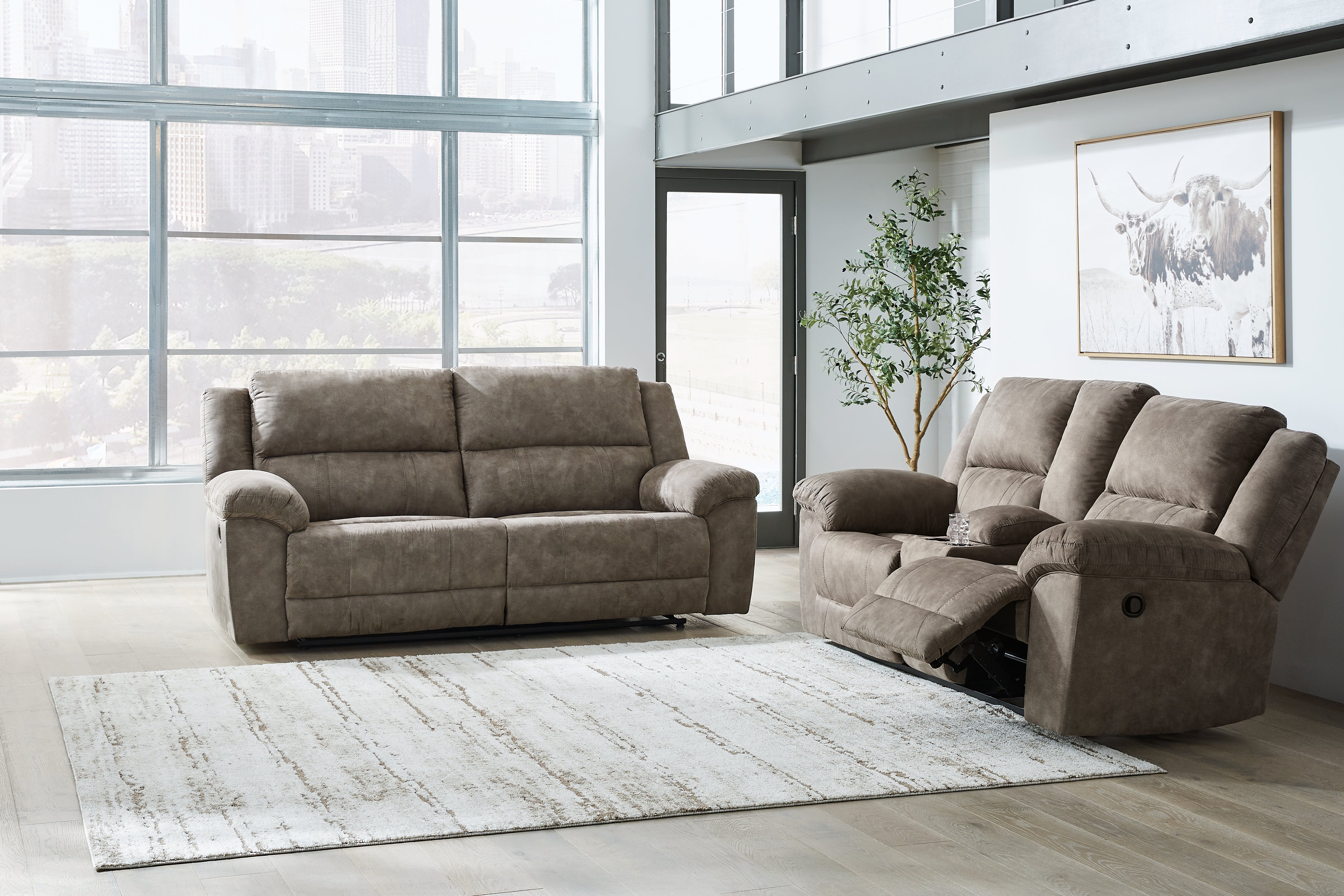 Furniture City Laplace - Ashley Furniture - Laresview Reclining Sofa and Loveseat - Reclining Sofa and Loveseat - 37203U1