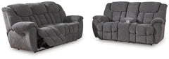 Foreside Reclining Sofa and Loveseat