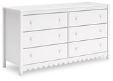 Hallityn - Six Drawer Dresser - White