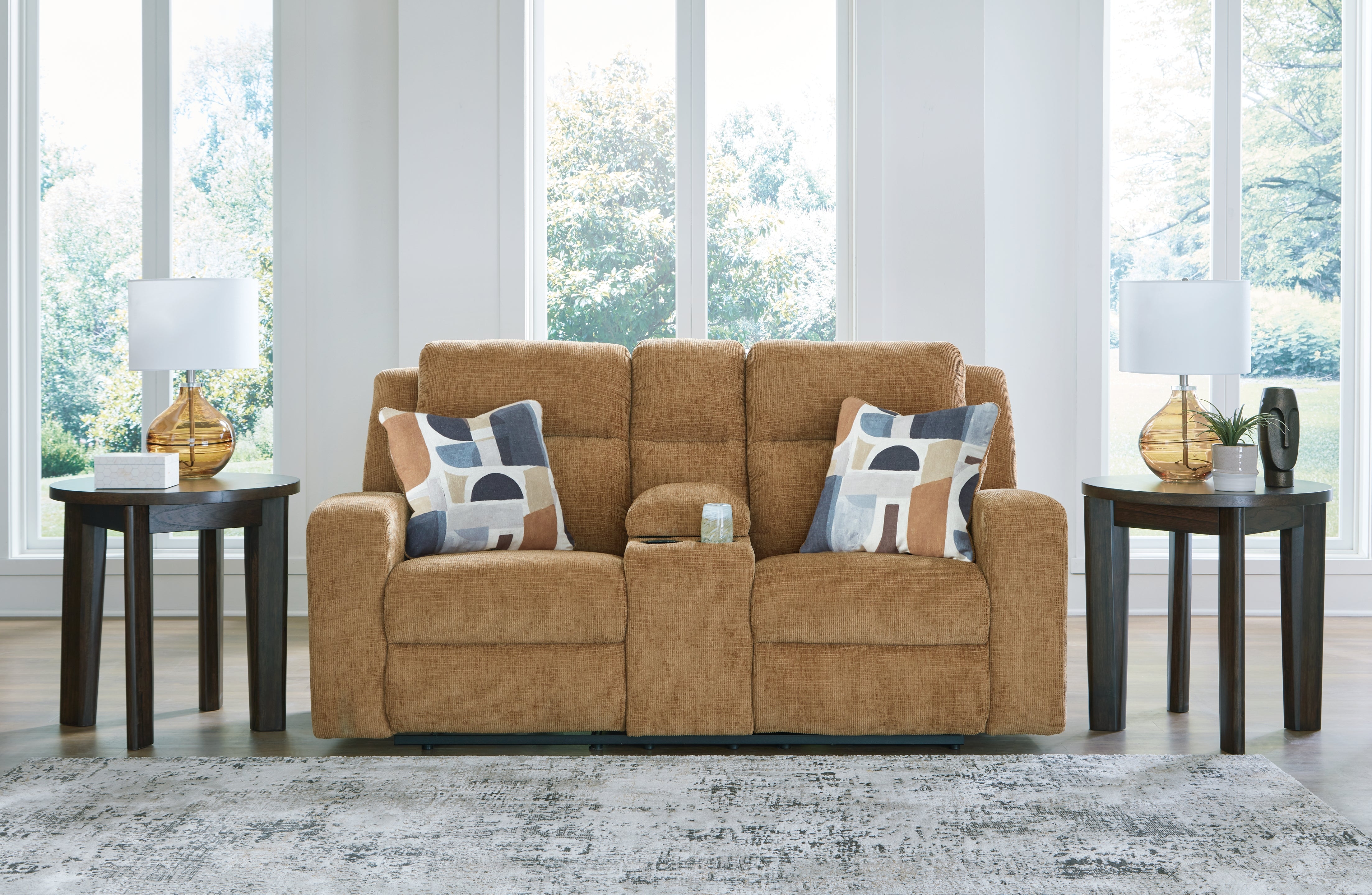 Furniture City Laplace - Ashley Furniture - Kanlow Reclining Loveseat with Console - DBL Rec Loveseat w/Console - 3860594