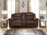 Furniture City Laplace - Ashley Furniture - Stoneland Power Reclining Loveseat with Console - DBL REC PWR Loveseat w/Console - 3990496